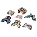 7 Pieces/set Butterfly Embroidered Fabric Trim Applique Patches for Sewing on Clothes Dress Decoration