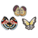 7 Pieces/set Butterfly Embroidered Fabric Trim Applique Patches for Sewing on Clothes Dress Decoration