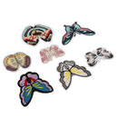 7 Pieces/set Butterfly Embroidered Fabric Trim Applique Patches for Sewing on Clothes Dress Decoration