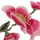 2 Pieces/Set Lotus Flower Lace Embroidered Floral Patches Fabric Applique Sewing on Clothes Dress