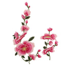 2 Pieces/Set Lotus Flower Lace Embroidered Floral Patches Fabric Applique Sewing on Clothes Dress
