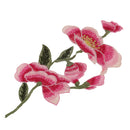 2 Pieces/Set Lotus Flower Lace Embroidered Floral Patches Fabric Applique Sewing on Clothes Dress
