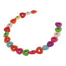 20 Pieces/Strand Hollow Heart Shape Gemstone Turquoise Beads for Jewelry Making DIY Necklace Bracelet 15mm