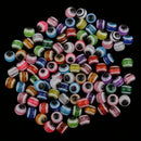 100 Pieces Mixed Color Round Eye Design Resin Plastic Beads for Jewelry Making DIY Bracelet Necklace 8mm