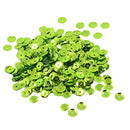 7mm Round Cupped Loose Sequins Sewing Craft Hat Wedding Dress Costume DIY Embellishment Pack of 400PCS Green