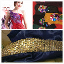 7mm Round Cupped Loose Sequins Sewing Craft Hat Wedding Dress Costume DIY Embellishment Pack of 400PCS Blue