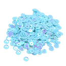 7mm Round Cupped Loose Sequins Sewing Craft Hat Wedding Dress Costume DIY Embellishment Pack of 400PCS Blue