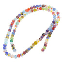 Wholesale Mix Colors Millefiori Flower Lampwork Glass Round Beads Loose Spacer Beads DIY Accessories 4mm