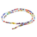 Wholesale Mix Colors Millefiori Flower Lampwork Glass Round Beads Loose Spacer Beads DIY Accessories 4mm