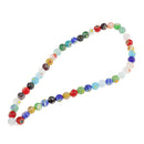 Mix Color Millefiori Lampwork Glass Round Beads Loose Spacer Beads for Jewelry Making Crafts 8mm