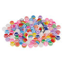 100 Pieces Mixed Color Round Striped Resin Plastic Beads for Jewelry Making DIY Bracelet Necklace 10mm