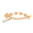 Luxury Rhinestone Bracelet White Tassel Phone Case Decoration Charms DIY Accessories