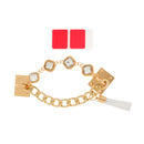 Luxury Rhinestone Bracelet White Tassel Phone Case Decoration Charms DIY Accessories
