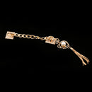 New Stylish Plating Frame Pearl Tassel Bracelet Metal Chain Holder Protector Phone Case Accessories