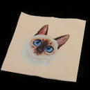 4 Pieces Assorted Cats Pattern Hand Dyed Printed Cotton Fabric Sewing DIY Patchwork 15x15cm