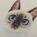 4 Pieces Assorted Cats Pattern Hand Dyed Printed Cotton Fabric Sewing DIY Patchwork 15x15cm