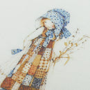 5 Pieces Assorted Country Girl Pattern Hand Dyed Printed Cotton Fabric Sewing DIY Patchwork 15x15cm