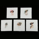 5 Piece Hand Dyed Beauty Printed Cotton Fabric Canvas for Patchwork Quilting Craft DIY Bag Purse Making