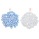 50 Pieces 3mm Plastic Gasket Shaft Sleeve Fixed Gear for Model Making Blue