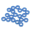 50 Pieces 3mm Plastic Gasket Shaft Sleeve Fixed Gear for Model Making Blue