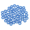 50 Pieces 3mm Plastic Gasket Shaft Sleeve Fixed Gear for Model Making Blue