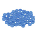 50 Pieces 3mm Plastic Gasket Shaft Sleeve Fixed Gear for Model Making Blue