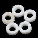 50 Piecess 3mm Plastic Shaft Fixed Spacer Gasket Sleeve for Model Making Toy Car Part White