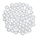 50 Piecess 3mm Plastic Shaft Fixed Spacer Gasket Sleeve for Model Making Toy Car Part White