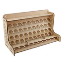 Wooden Pigment Paint Bottle Rack Model Organizer Storage Stand Holder Tools
