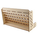 Wooden Pigment Paint Bottle Rack Model Organizer Storage Stand Holder Tools