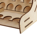 Wooden Pigment Paint Bottle Rack Model Organizer Storage Stand Holder Tools
