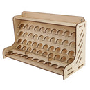 Wooden Pigment Paint Bottle Rack Model Organizer Storage Stand Holder Tools