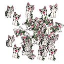 100 Pieces Cute Cat Shape Wooden Buttons Scrapbooking Embellishments for Sewing Kids Crafts Cardmaking