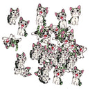 100 Pieces Cute Cat Shape Wooden Buttons Scrapbooking Embellishments for Sewing Kids Crafts Cardmaking