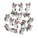 100 Pieces Cute Cat Shape Wooden Buttons Scrapbooking Embellishments for Sewing Kids Crafts Cardmaking