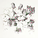 100 Pieces Cute Cat Shape Wooden Buttons Scrapbooking Embellishments for Sewing Kids Crafts Cardmaking