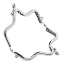 Sewing Evening Purse Handbag Metal Frame Kiss Clasp Lock Hill for Purse Bag DIY 10cm x 8cm Sliver