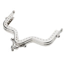 Sewing Evening Purse Handbag Metal Frame Kiss Clasp Lock Hill for Purse Bag DIY 10cm x 8cm Sliver