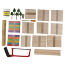 Ice Cream Stick Model Wooden Crafts Model Building Tools Kit for DIY Little House Kids Toys Games