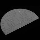 6 Inch Plastic Protractor Map Reading Tool Half Circle Design for Map Reading