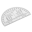 6 Inch Plastic Protractor Map Reading Tool Half Circle Design for Map Reading