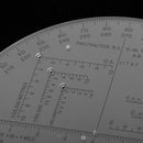 6 Inch Plastic Protractor Map Reading Tool Half Circle Design for Map Reading