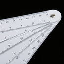 1 Set Architect Engineering Sector Scale Ruler 10 Scales Multi Ratio Ruler Measure Rulers