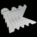 Metal Cutting Edge Ruler Template for Cutting Sealing Ribbons DIY Quilting Patchwork Crafts