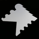 Metal Cutting Edge Ruler Template for Cutting Sealing Ribbons DIY Quilting Patchwork Crafts