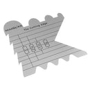 Metal Cutting Edge Ruler Template for Cutting Sealing Ribbons DIY Quilting Patchwork Crafts