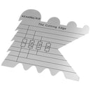 Metal Cutting Edge Ruler Template for Cutting Sealing Ribbons DIY Quilting Patchwork Crafts