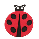 10 Pieces 3D Colorful Foam Ladybird Sticker Self Adhesive for Wall Ceil DIY Project