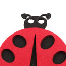 10 Pieces 3D Colorful Foam Ladybird Sticker Self Adhesive for Wall Ceil DIY Project