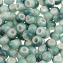 100 Pieces Vintage Style Round Ceramic Loose Beads Spacer Bead for DIY Materials 2